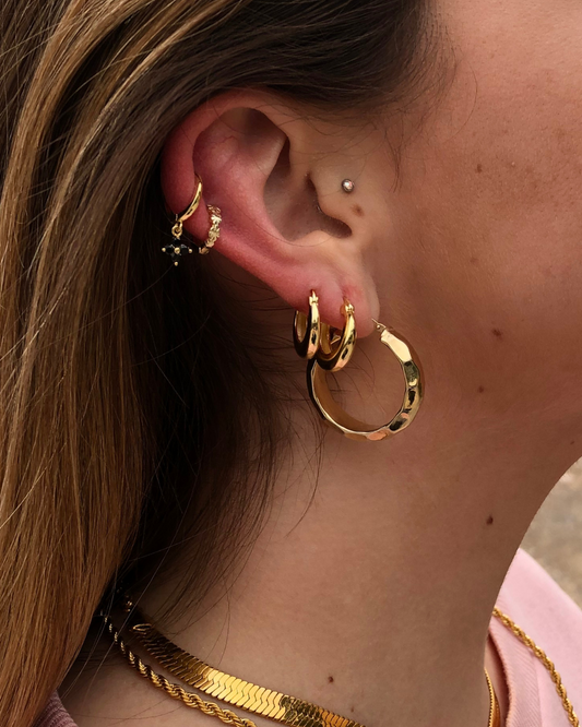MAXI HOOPS VINTAGE GOLD