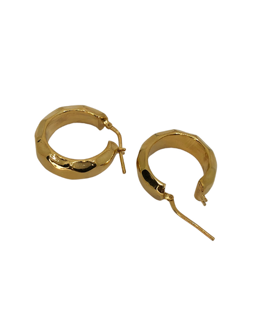 PENDIENTES VINTAGE HOOPS GOLD