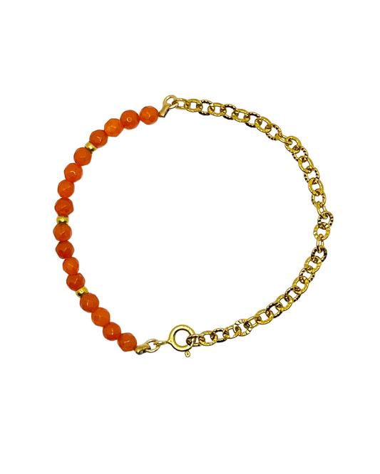 PULSERA JADE ORANGE